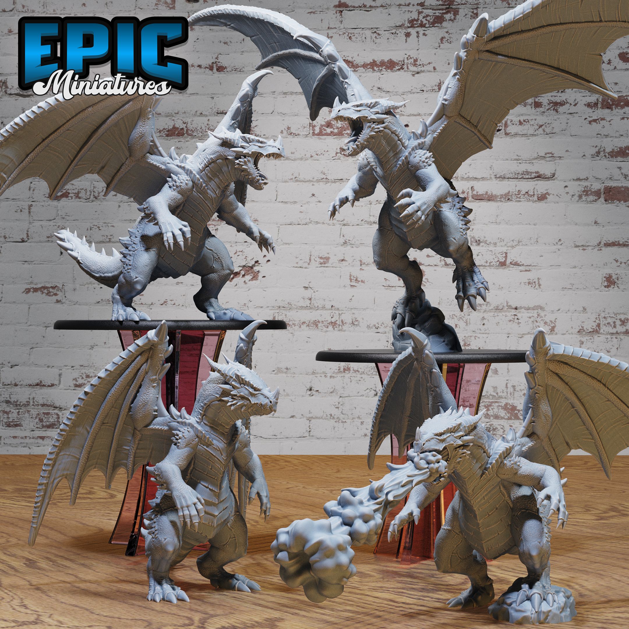 Bipedal Dragon Set / Legendary Fire Drake / Volcano Mountain Encounter / Magical Mount Beast / Burning Flame Dragonborn / Lava Monster / Magma Creature / Draconic Army